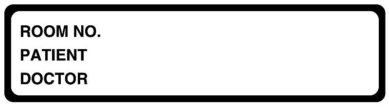 White Binder Label, 5-3/8" x 1-3/8"