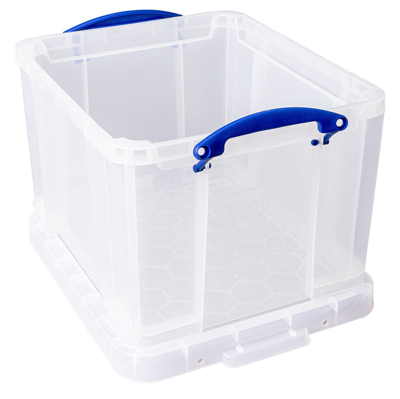 Really Useful Box Locking File Totes, Letter/Legal Size, Clear (32CL)