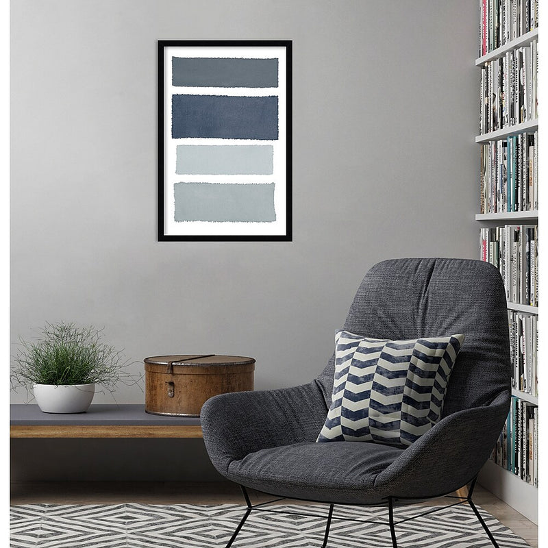 Amanti Art Painted Weaving I Gray by Piper Rhue Wood Framed Wall Art Print, 18" x 26" (A42675461072)