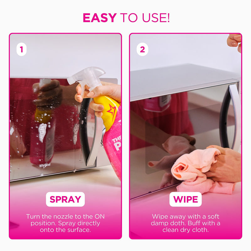 The Pink Stuff Miracle Multipurpose Cleaner & Degreaser Spray, 25.4 Fl Oz. (82382)
