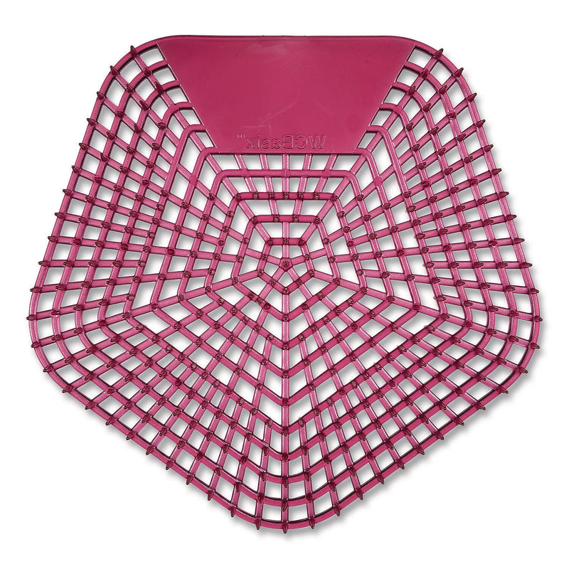 Boardwalk Anti-Splash Urinal Screen, Apple Cinnamon Scent, Red, 10/Box (WCBX-P-010I010I-01-AAS80-)