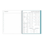 2025-2026 Blue Sky Teacher Dots 8.5" x 11" Academic Year Weekly & Monthly Planner, Plastic Cover, Multicolored (100330-A26)