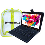 Linsay Octa Core 10.1" Tablet, 4GB RAM, 128GB Storage, Android 13, Bundled with Black Keyboard, Backpack, and Stylus Pen