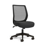 Staples Essentials Ergonomic Fabric Swivel Task Chair, Black (UN56947)