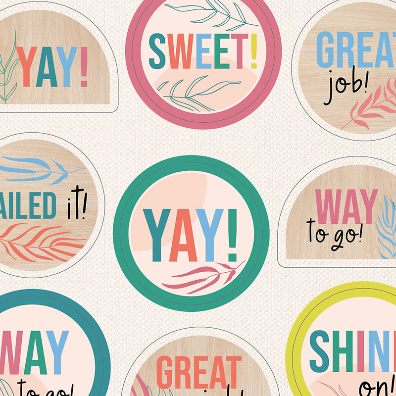 Carson Dellosa Education True to You Motivators Motivational Stickers, Multicolored, 72/Pack, 12 Packs/Bundle (CD-168330-12)