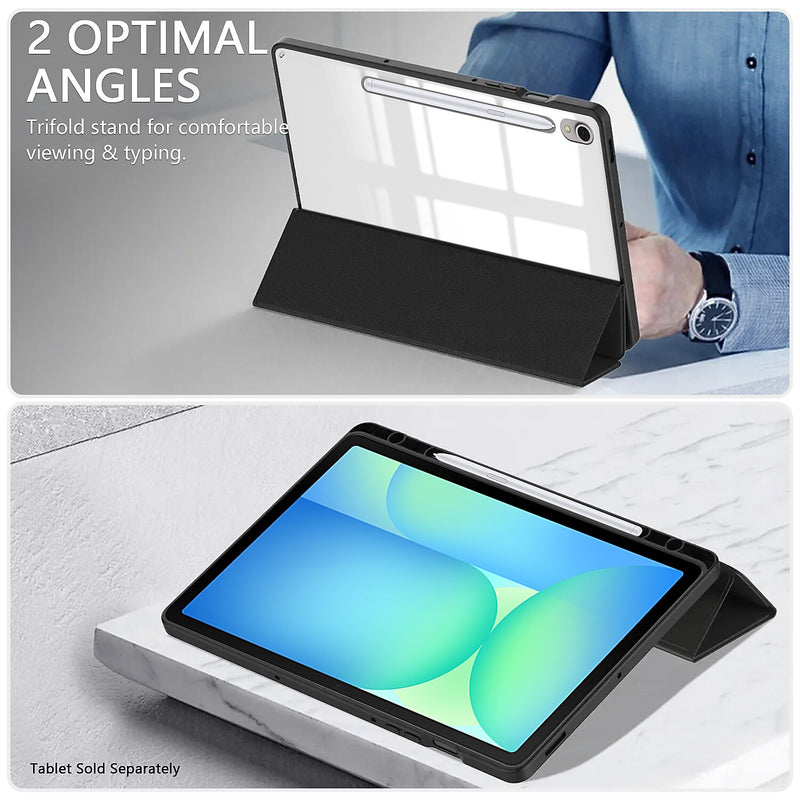 SaharaCase Venture Series Folio Case for Galaxy Tab S10 FE, Scorpion Black (TB00461)