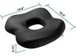Mount-It! Ergo Collection Memory Foam Ergonomic Seat Cushion, Black (MI-1104)