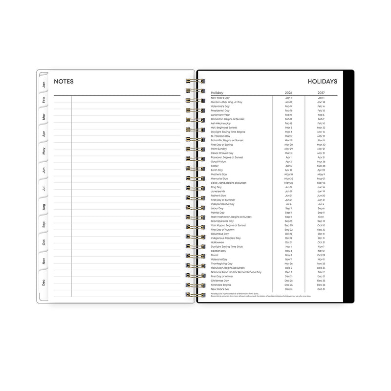 2026 Blue Sky Baccara 5" x 8" Weekly & Monthly Planner, Plastic Cover (110212-26)