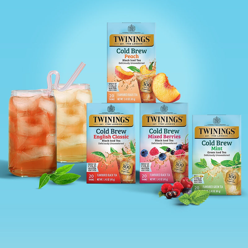 Twinings Cold Brewed English Classic Black Tea Bags, 20/Box (F07409)
