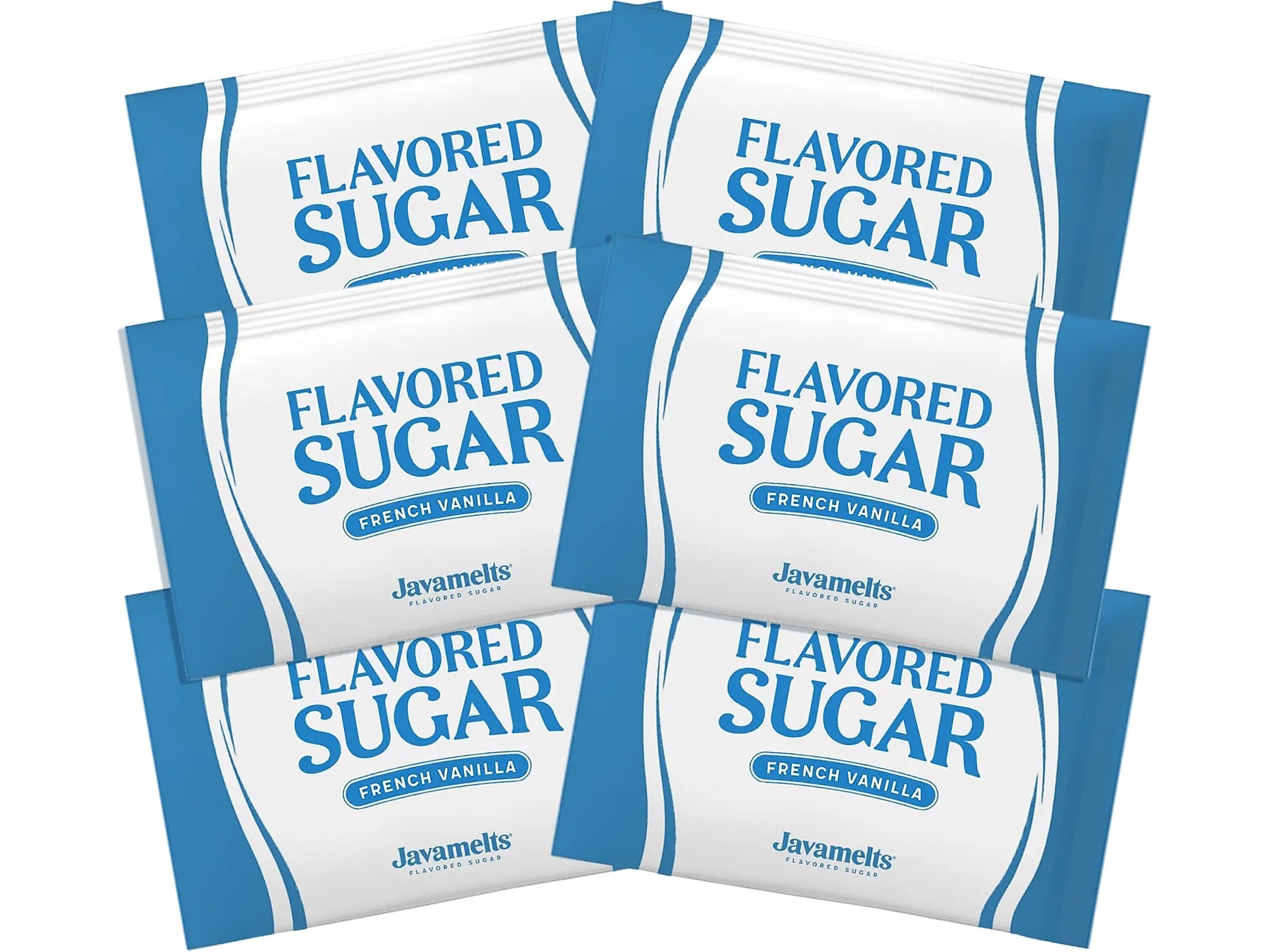 Javamelts French Vanilla Flavored Sugar Packet, 1000/Carton (888845)