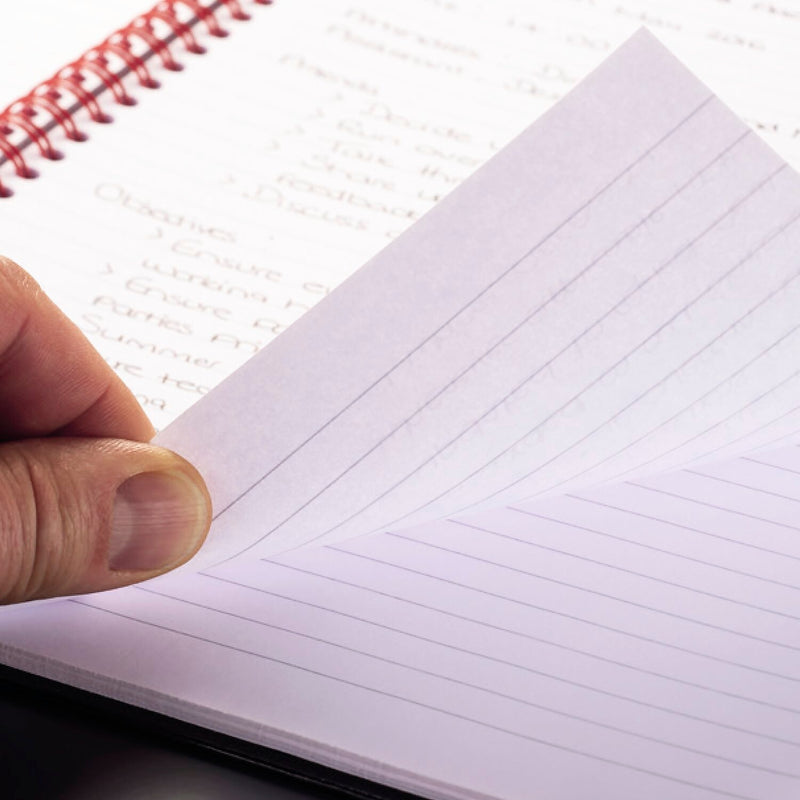Black N' Red 1-Subject Professional Notebooks, 8.5" x 11", Wide Ruled, 70 Sheets, Black (K66652)