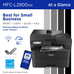 Brother MFC-L2900DW New Laser Printer, All-In-One, Print, Scan, Copy, Fax