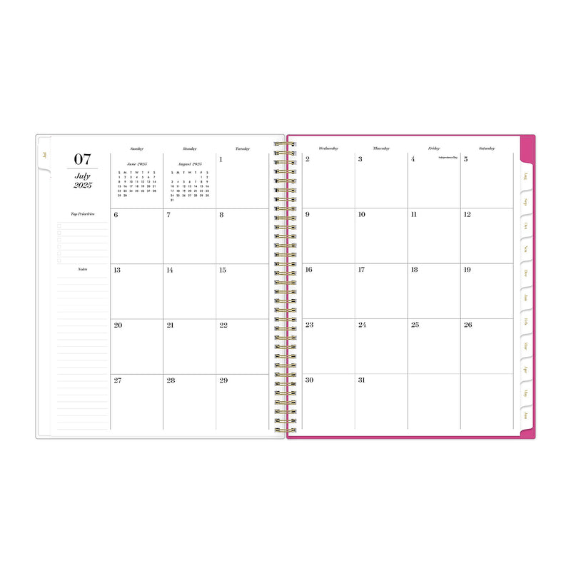 2025-2026 Blue Sky Sincerely Jules Helenora 8.5" x 11" Academic Weekly & Monthly Planner, Plastic Cover, Multicolored