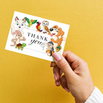 Great Papers Whimisical Animal Pals General Use Thank You Notecard Kits, Multicolored, 24/Pack (2025026)