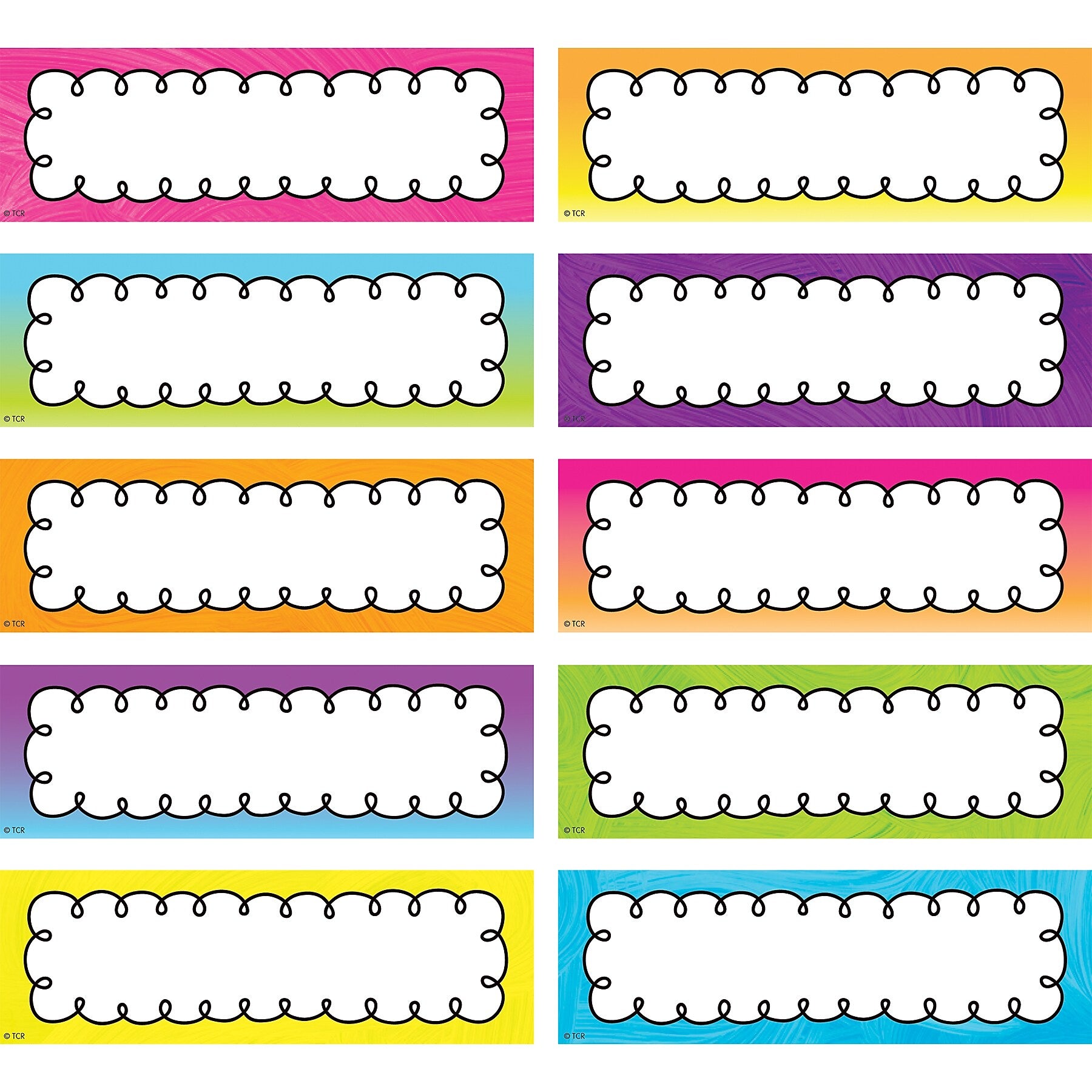 Teacher Created Resources Brights 4Ever Labels Magnetic Accents, 20/Pack, 3 Packs (TCR77056-3)