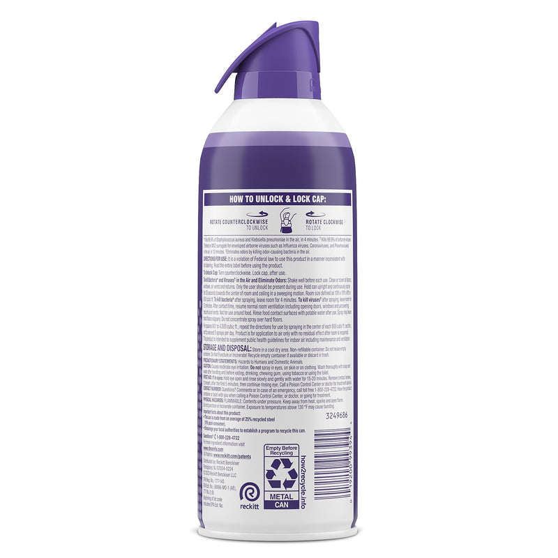 Lysol Air Sanitizer Aerosol, Light Breeze Scent, 10 oz. (RAC99394EA)