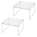 iDESIGN Stackable Cabinet Shelf Riser, Clear, 2/Pack (28988M2)
