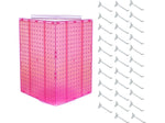 Azar 21" x 14" Pegboard 4-Sided Revolving Counter Display, Pink, Each (701414-PNK-4C32)