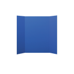 Flipside Tri-Fold Foam Board, 48" x 36", Blue, 3/Pack (30085-3)