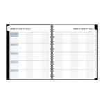 2025-2026 Blue Sky 8.5" x 11" Academic Year Weekly & Monthly Planner, Plastic Cover, Solid Black (134433-A26)