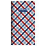 2026-2027 TF Publishing Patriotic Plaid 3.5" x 6.5" Monthly, Paperboard Cover, Multicolored (26-7028)