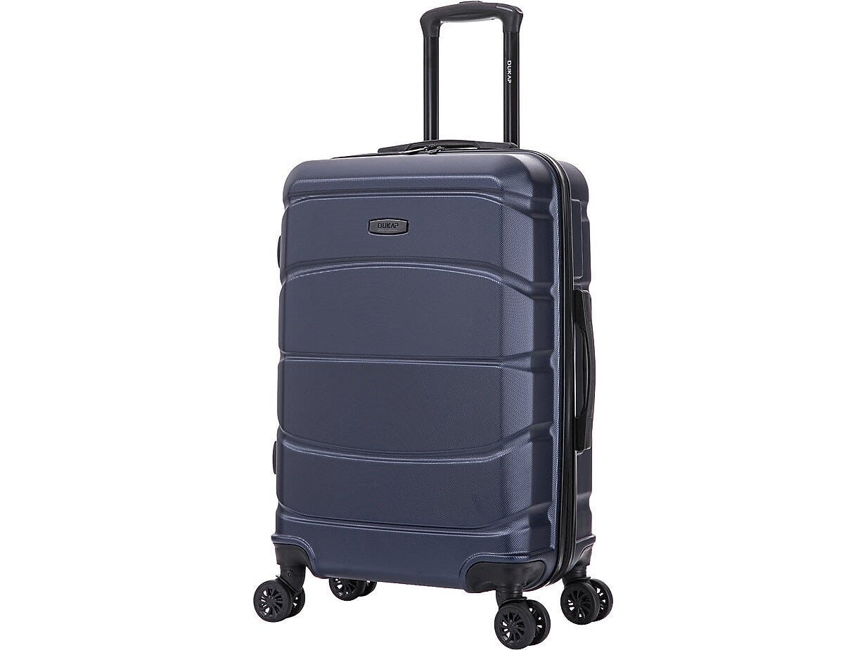 DUKAP Sense 24" Hardside Suitcase, 4-Wheeled Spinner, TSA Checkpoint Friendly, Blue (DKSEN00M-BLU)