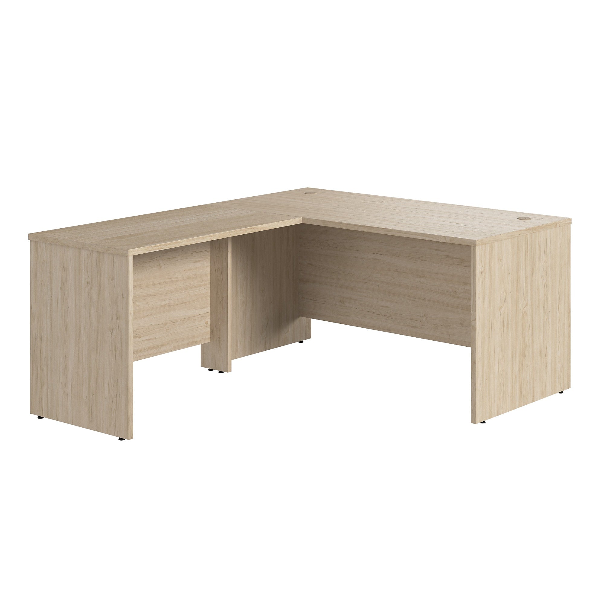 Bush Business Furniture Studio C 60"W L Shaped Desk with Return, Natural Elm (STC050NE)