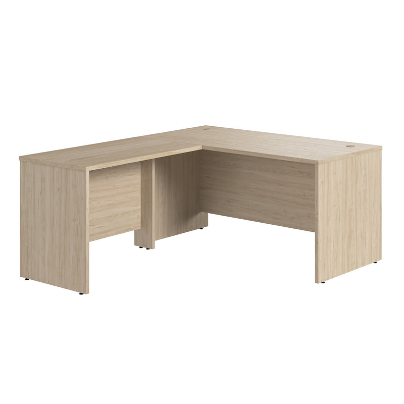 Bush Business Furniture Studio C 60"W L Shaped Desk with Return, Natural Elm (STC050NE)