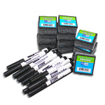 Flipside Dry-Erase Mobile Whiteboard with Eraser and Pen, 0.75' x 1', 12/Pack (21034)
