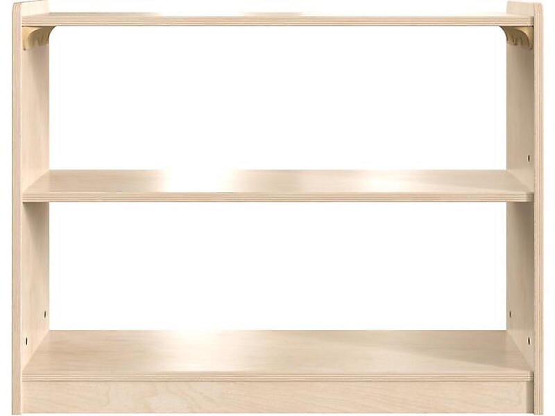 Flash Furniture Bright Beginnings 2-Section Storage Unit, 24.5"H x 31.5"W x 11.75"D, Brown (MK-KE23919-GG)