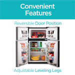 Black & Decker Adjustable Temperature Control Refrigerator w/Freezer, 3.1 Cu. Ft., Black (BCRDK32B)