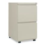Alera 2-Drawer Mobile Vertical File Cabinet, Letter Size, Lockable, 28"H, Putty (ALEPBFFPY)