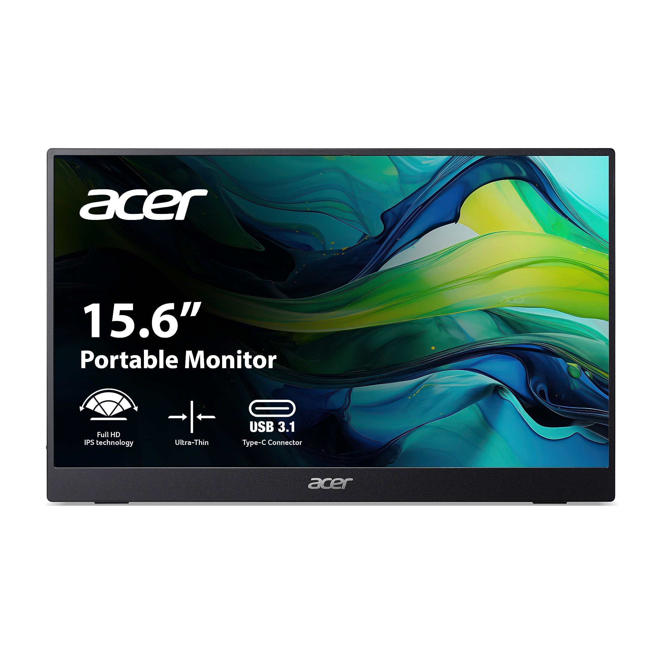 Acer PM161Q 15.6" 60 Hz LED Monitor, Black (UM.ZP1AA.A01)