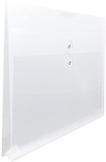 JAM Paper Premium Plastic Document File, Clear, 3/Pack (457B1CLX3)