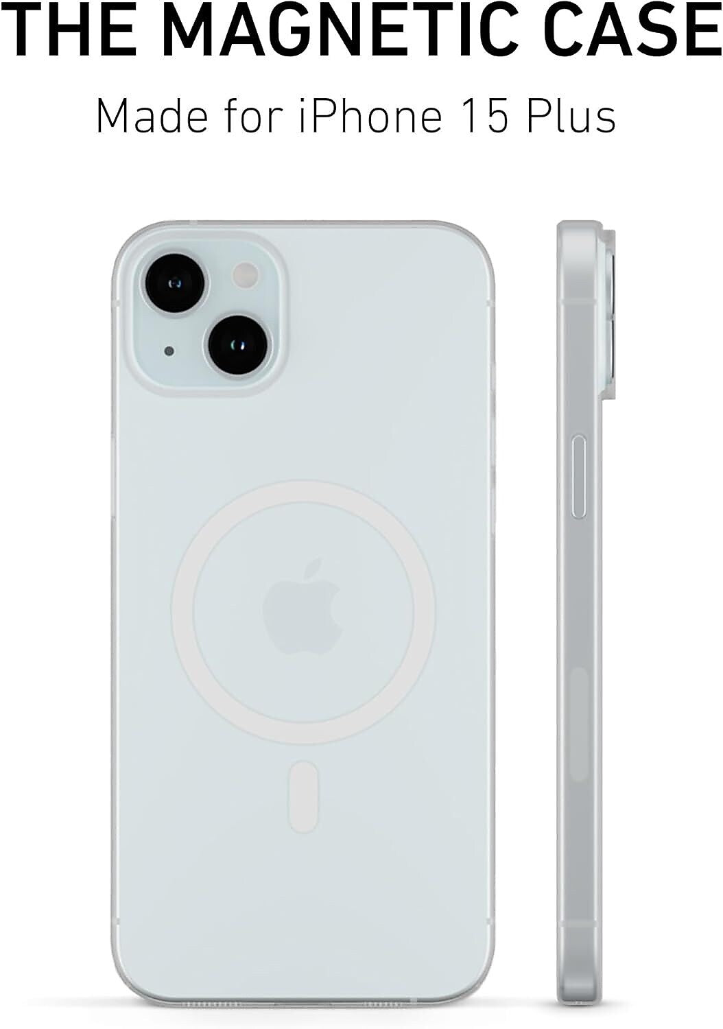 PEEL Magnetic MagSafe Phone Case for iPhone 15 Plus, Clear (I15 PLUS MAGSAFE CLE)