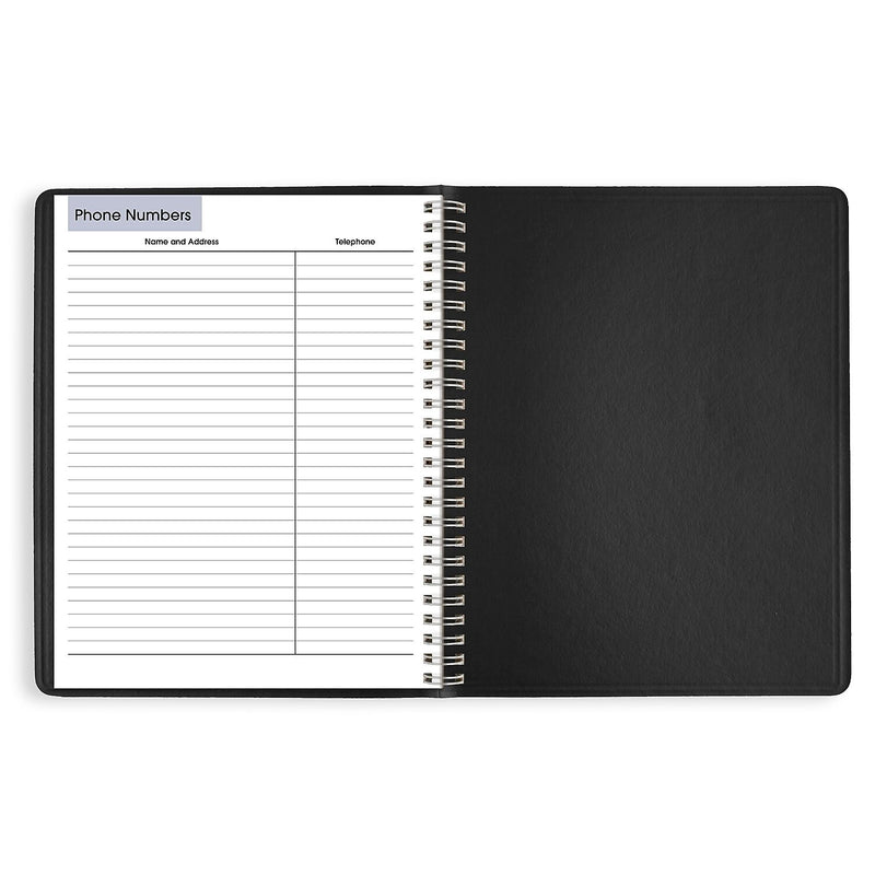 2026 AT-A-GLANCE DayMinder 7" x 8.75" Weekly Planner, Faux Leather Cover, Black (G590-00-26)