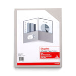 Staples 10% Recycled Smooth 2-Pocket Paper Presentation Folder, Gray, 10/Pack (13380-US)