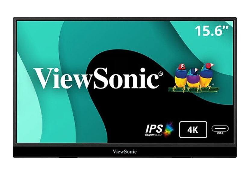 ViewSonic Portable 15.6" 60 Hz LED Monitor, Black (VX1655)