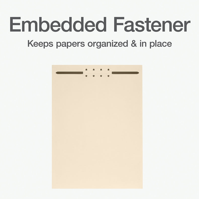 Pendaflex Paperboard File Dividers, 1 Fastener, Letter Size, Manila, 100/Box (1006978)