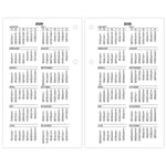 2026 AT-A-GLANCE Burkhart's Day Counter 7.5" x 4.5" Daily Calendar Refill Pages, White/Black (E712-50-26)