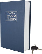 Dictionary Diversion Book Safe With Key Lock, Black