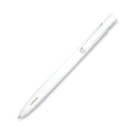 Zebra® bLen Gel Pen, Retractable, Fine 0.7 mm, Black Ink, White Barrel, Dozen