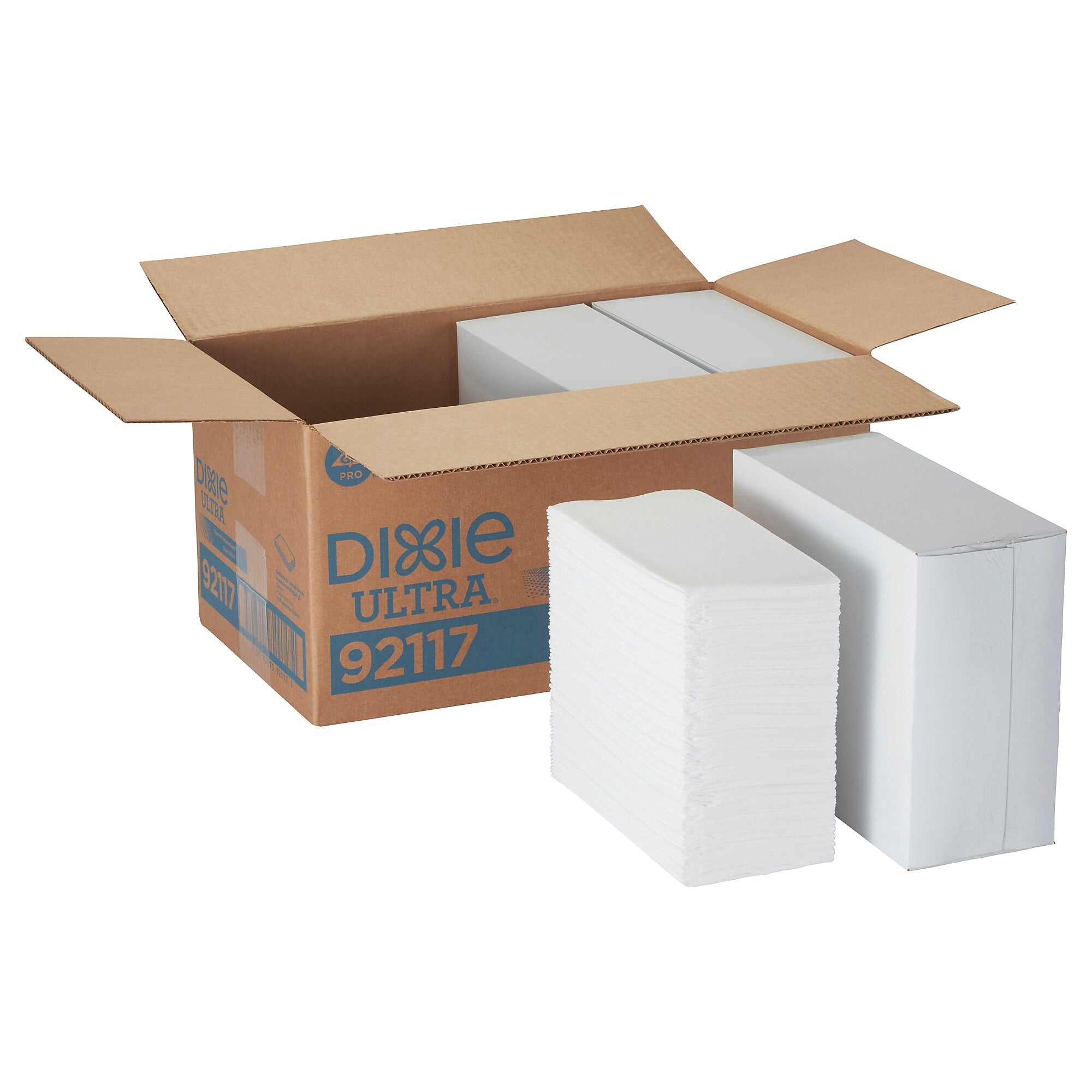 GP Linen Dinner Napkins, One-Ply, White, 100 Napkins/Pack, 4 Packs/Carton (92117)