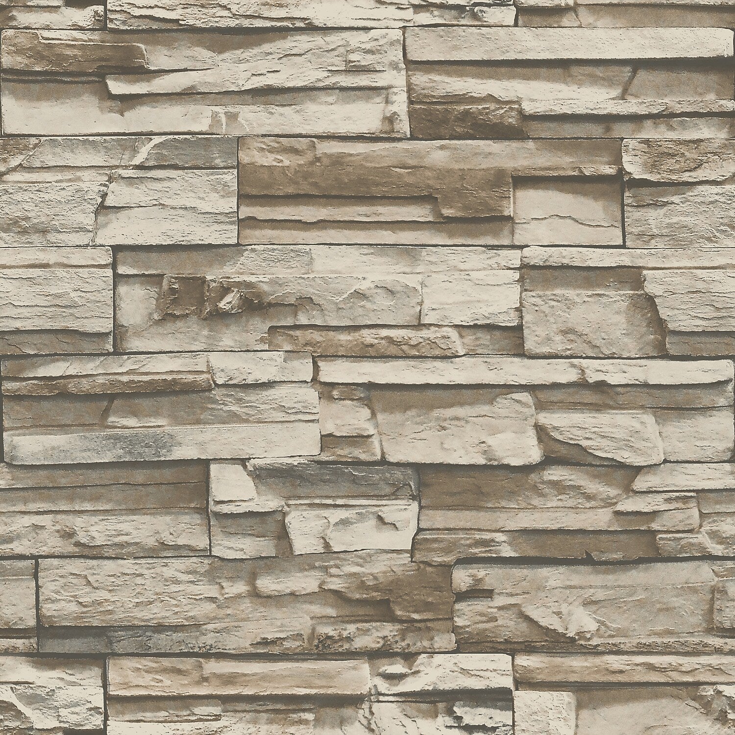 York Wallcoverings Stacked Stone Peel and Stick Wallpaper (RMK9025WP)