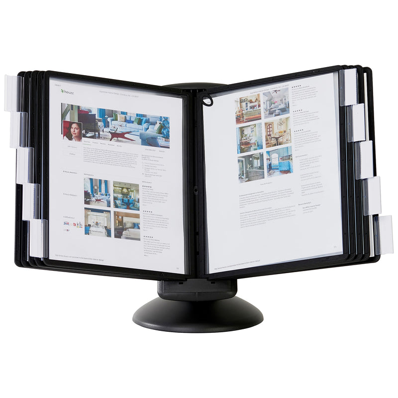 Durable SHERPA Document Holder, 8.5" x 11", Top Loading, Black Plastic (5539-01)