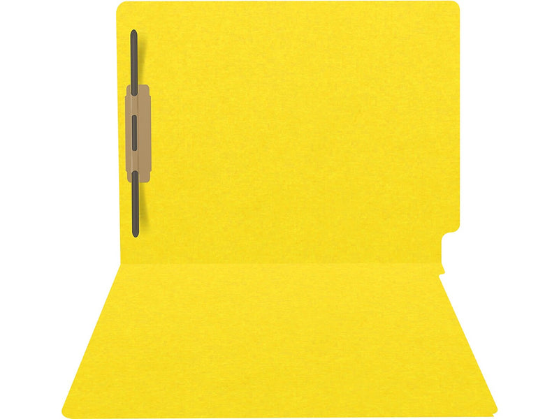 Medical Arts Press Heavy Duty End Tab File Folder, Straight-Cut, Letter Size, Yellow, 40/Box (S-09461-YLW)