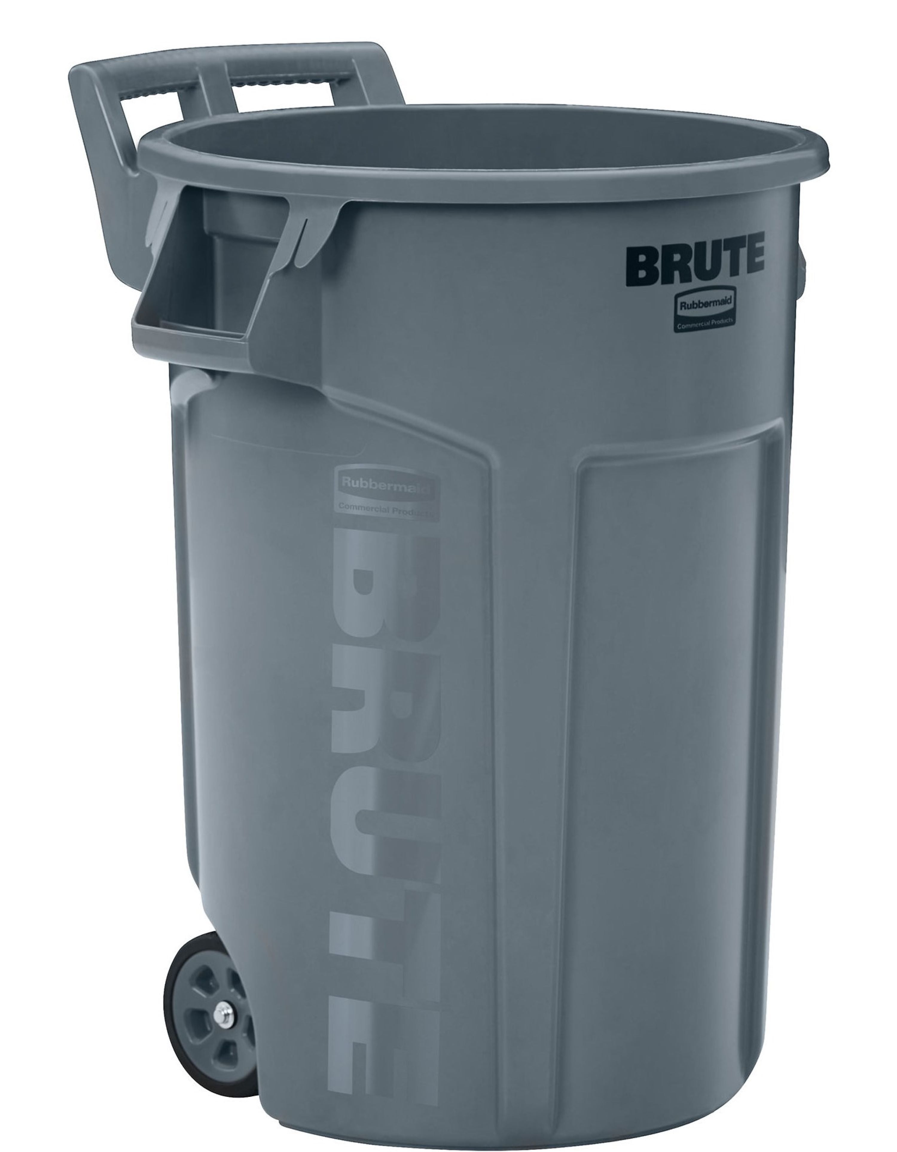 Rubbermaid Resin Indoor/Outdoor Trash Can, 32 Gallon, Gray (RCP2179403)