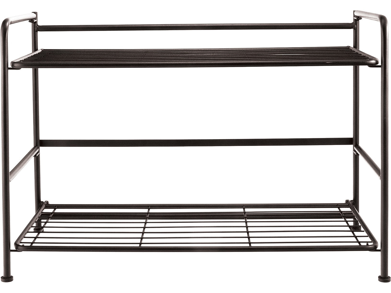 Advantus FlipShelf 2-Shelf Steel Rack, 18" x 26.75" x 12", Black (38780)