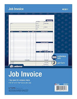 Adams 2-Part Carbonless Invoices, 8" x 11", 100 Sets/Book (NC2817)