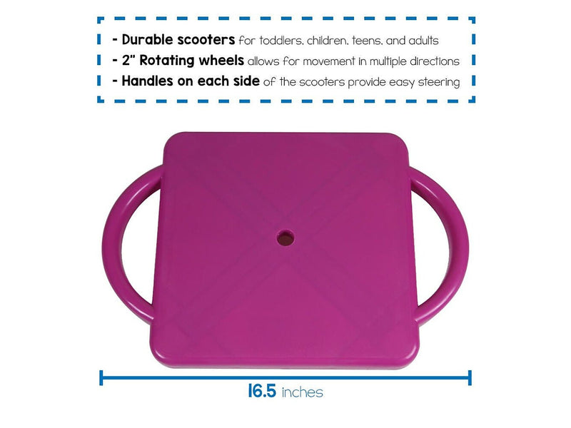 hand2mind Handled Scooter, Purple (77103)
